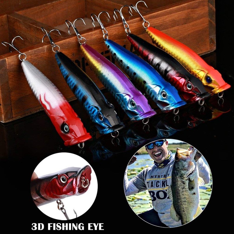Sougayilang 10pcs Hard Plastic Floating Fishing Lures for Saltwater Freshwater