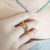 Newstyle WON 18K Gold Plated Knot Ring - Stylish &