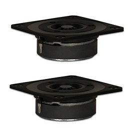 Goldwood Sound, Inc. Sound Module, Titanium Dome Tweeters 120 Watt each 8ohm Replacement Square 2 Tweeter Pack (GT-322-2)