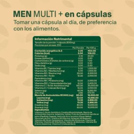 Multivitaminico P Hombre Con Creatina 200 Caps Vitalbotanics                                                                                          