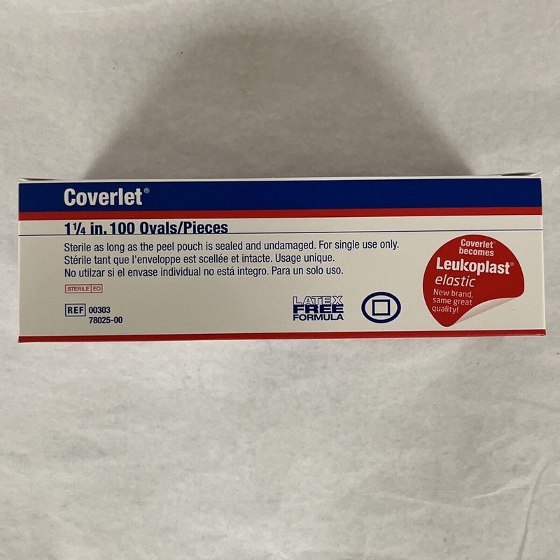 OVAL Spots Adhesive Dressing, 1 1/4" Oval, 100/Box