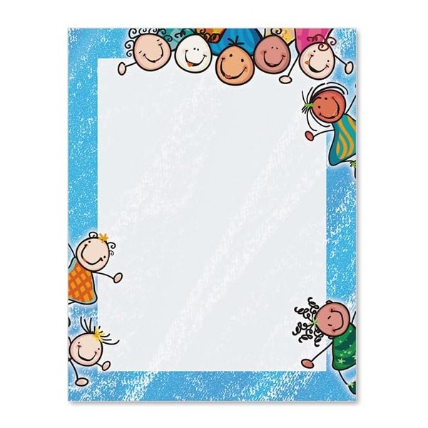 PaperDirect Child's Play Stationery, Letters, Cards, Invites, Border Papers, Letterhead