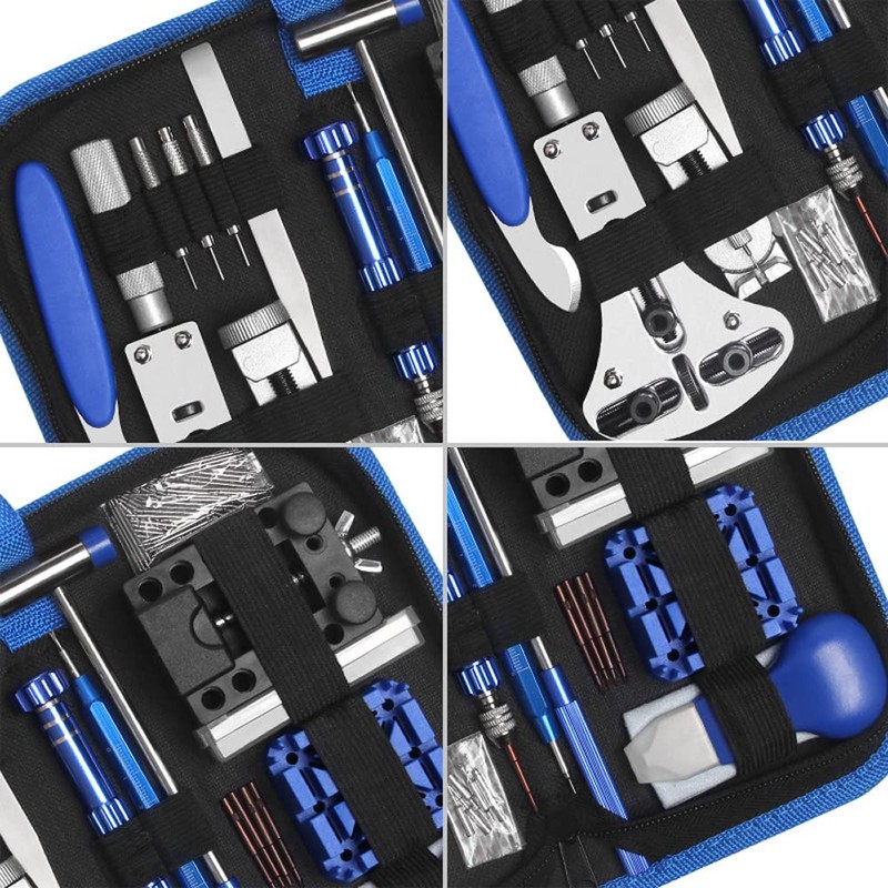 H.May Watchmaker Tool Set, 185 Piece Watch Repair Watchmaker Tool