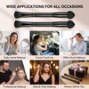 2 Pcs Black Dual Ended Hairline Brushes with Sponge Tip