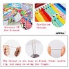 Amiiba Stamped Cross Stitch Kits, Animal Colorful Giraffe DIY 11CT