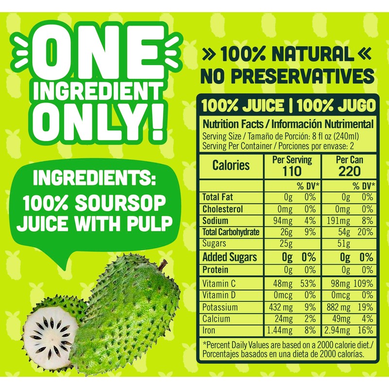 NILO Soursop Juice | 100% Real Guanabana Soursop Graviola |
