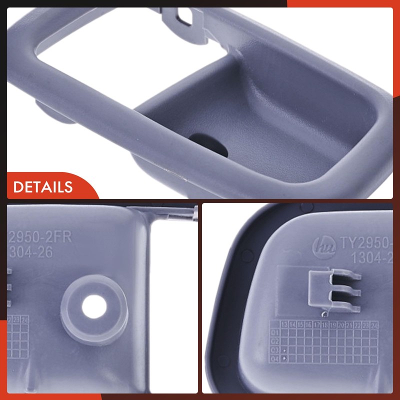 A-Premium Front Right Passenger Side Interior Door Handle Bezel Compatible