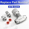 SDRZJX L08 Hydraulic Flow Control Valve Bidirectional Restrictor Compatible with