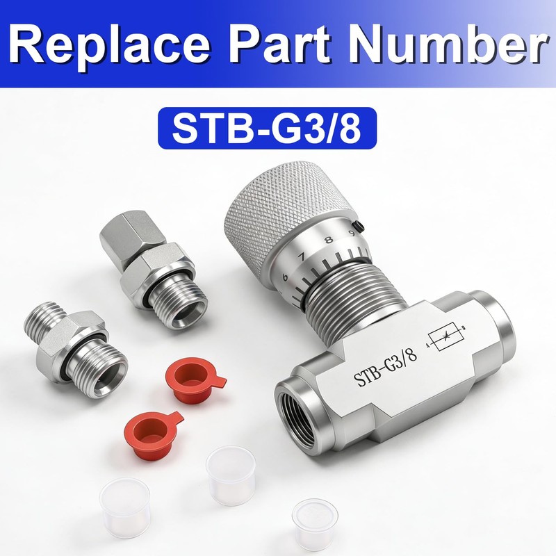 SDRZJX L08 Hydraulic Flow Control Valve Bidirectional Restrictor Compatible with