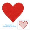 PATIKIL 3 Pcs Iron On Patch Heart Embroidered Patch for