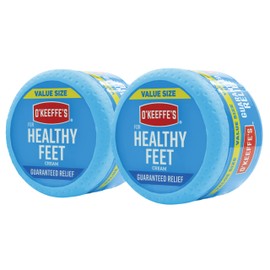 O'Keeffe's O'Keeffe's for Healthy Feet Foot Cream; Guaranteed Relief for Extremely Dry; Cracked Feet; Instantly Boosts Moisture Levels; 6.4 Ounce Jar; Value Size; (Pack of 2)