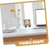 STOBOK 2pcs Desk Stationery Holder Panda Style Resin Pen Cup