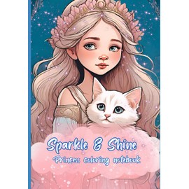 Sparkle & Shine: Princess coloring notebook