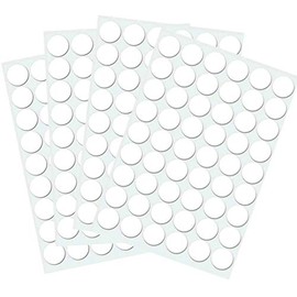 Self-Adhesive Screw Hole Stickers, Self-Adhesive Screw Covers Caps Dust Proof Sticker for Wood Screw-White (21mm)