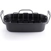 Cook N Home Nonstick Roasting Pan Bakeware Roaster with Rack,