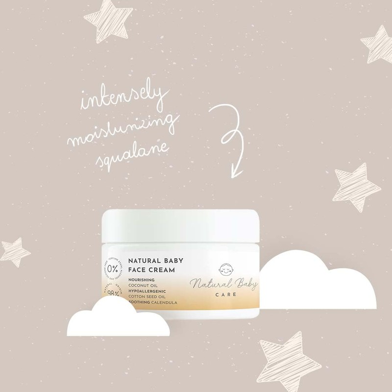 Natural Baby Face Cream - 98% of natural ingredients