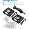 GDSTIME Dual 80mm x 15mm USB Fan with 3 Speed