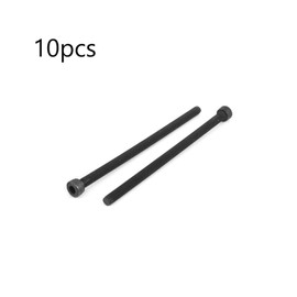 TOP-VIGOR 10Pcs M5-0.8 x 100mm Hex Socket Head Cap Screws, Fully Thread Allen Socket Drive DIN912, 12.9 Alloy Steel Machine Fastener Screws for Bicycle Motorcycle Machine Repairment