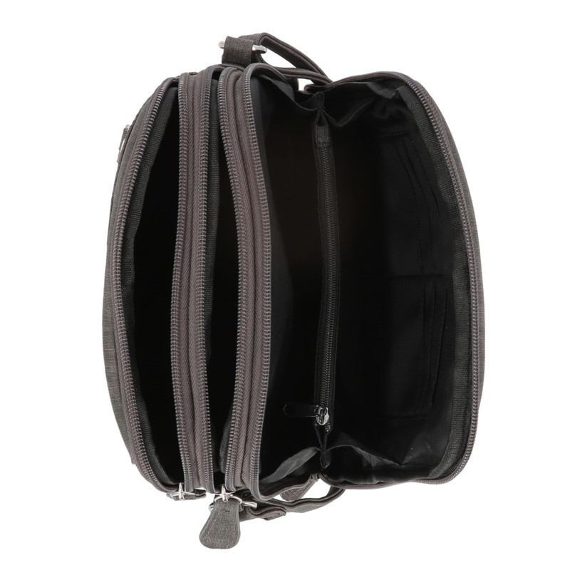 MultiSac Women's North South Mini Zip Around Crossbody Bag, Heirloom