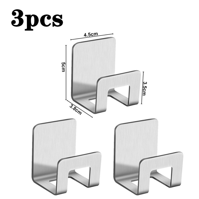 HomeCraft Kitchen Sink Sponge Holder Rack – Stainless Steel Adhesive