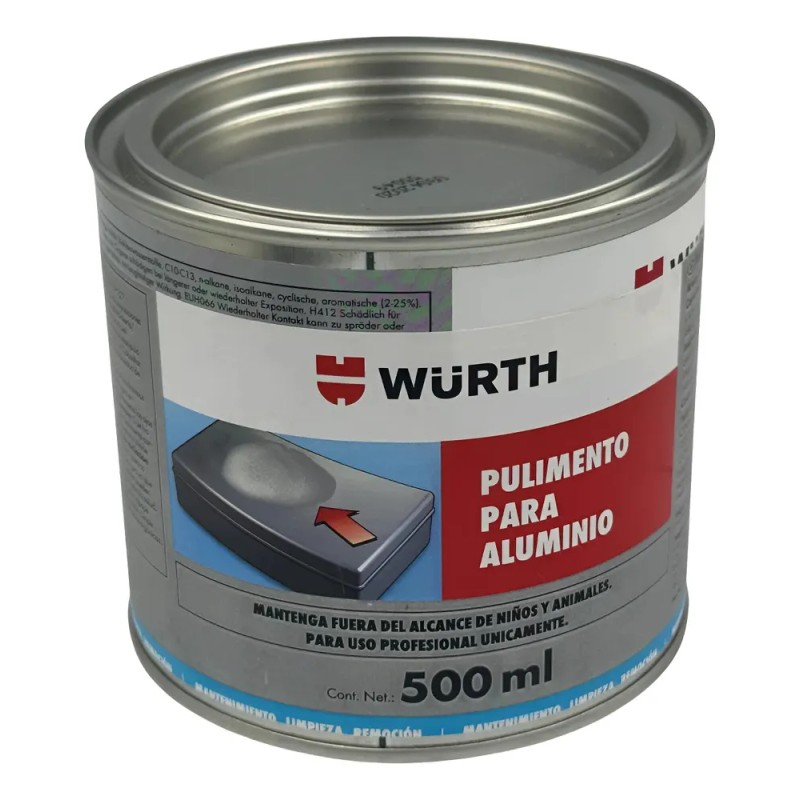 Abrillantador Pulimento P/ Aluminio Würth® 500ml Profesional Gris Oscuro