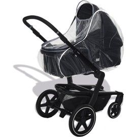 Universal Rain Cover for Pushchairs and Pushchairs - Waterproof Zip - Reflective Strips for Better Visibility - Free from Harmful Substances