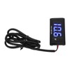 Universal LCD Motorcycle Voltmeter Ultra Thin Waterproof Voltmeter with Left