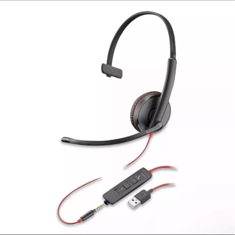 Polycom Poly Blackwire C3215 Headset - Mono - (3.5mm) USB