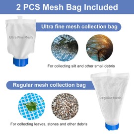 Sepetrel Upgraded Swimming Pool Spa Jet Vacuum Cleaner with Brush & 56" Pole,for Above Ground/Inflatable Pool,Hot Tub,Pond, Spa, Lake and Fountain