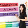 VELATYVIO 14 Pcs Magnetic Sentence Strips 7 Colors Dry Erase