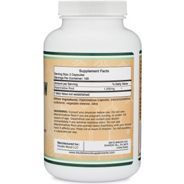 Marshmallow Root Capsules (210 Count, 1,000mg per Serving) High in Mucilage to Support Respiratory, Skin and Gut Repair (Vegan Safe, Gluten Free) by Double Wood