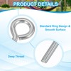 PATIKIL M5x50mm Eye Bolts, 10 Pcs Carbon Steel Threaded Eyebolt