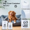 Dog Treat Container Airtight, Dog Treat Jar Set of 2