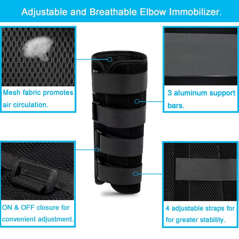 Elbow Brace Splint Immobilizer Stabilizer for Ulnar Nerve Entrapment &