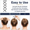 30PCS Spiral Hair Pins, Bun Twist Spiral Bobby Pins for