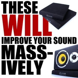 Studio Monitor Speaker Acoustic Small Isolation Foam Pads Isolator