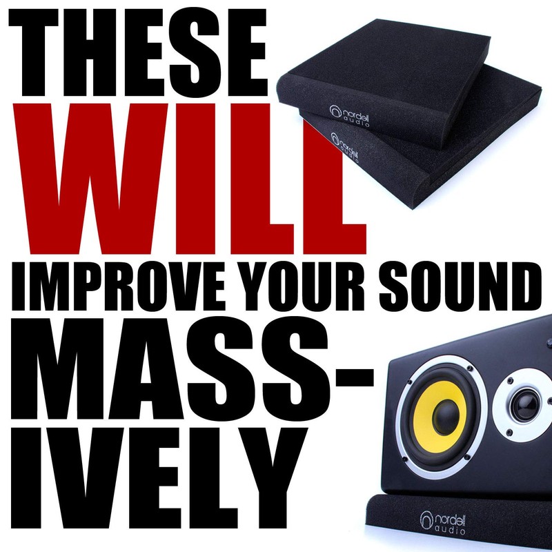 Studio Monitor Speaker Acoustic Small Isolation Foam Pads Isolator