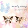 Twoowl Butterfly Stud Earrings 925 Sterling Silver Celtic Butterfly Earrings