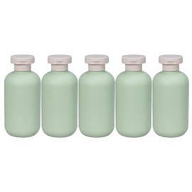 Beavorty 5pcs Cosmetic Bottles Toiletry Bottles Dispenser Conditioner Reusable Shampoo Bottle Portable Travel Dispenser Filling Travel Size Lotion Bottle Clamshell Avocado