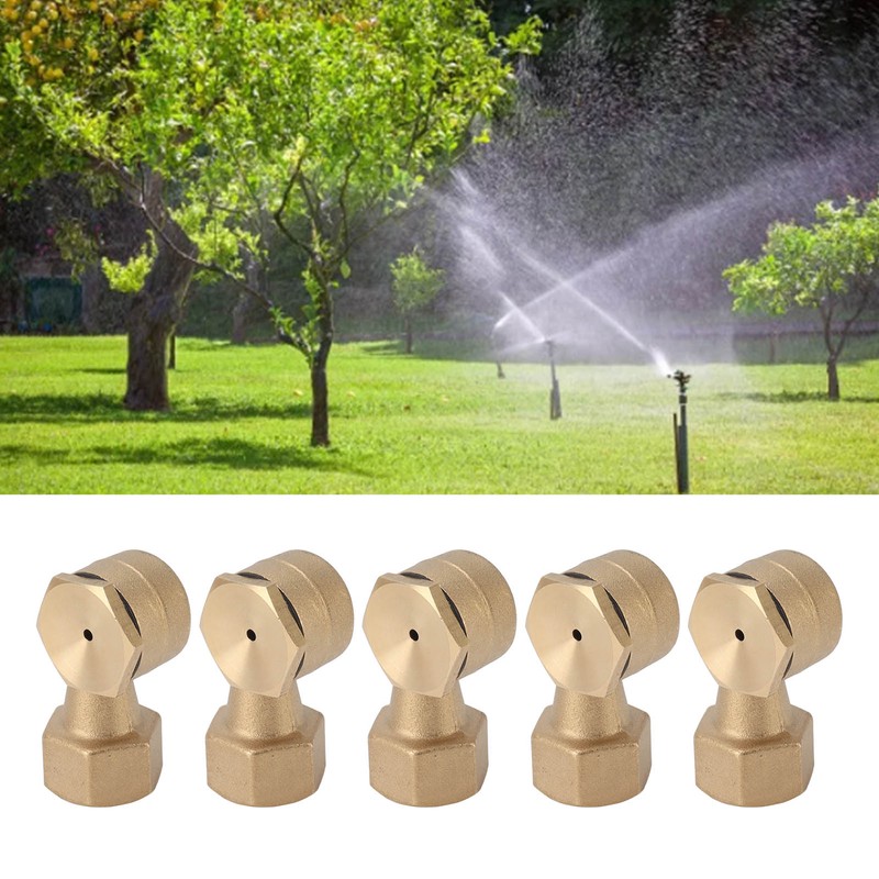5PCS G1/2in Female Thread Brass Deck Jet Nozzles Durable Waterscape