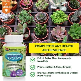 GARDENERA Liquid Seaweed Fertilizer for Succulents and Cacti - 32 oz - Elevate Your Plants' Health and Vibrancy Naturally