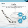 MARINE CITY Folding Shelf Bracket, 304-Grade Stainless Steel, Corrosion-Resistant, Rust-Proof,