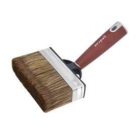 Nespoli Angled surface brush, Handle: TPE/PP plastic filaments, Brown/Grey, 140 mm