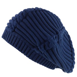 Armycrew Dreadlock Deep Shell 100% Cotton Jamaica RGY Rasta Slouch Beanie Hat - Navy