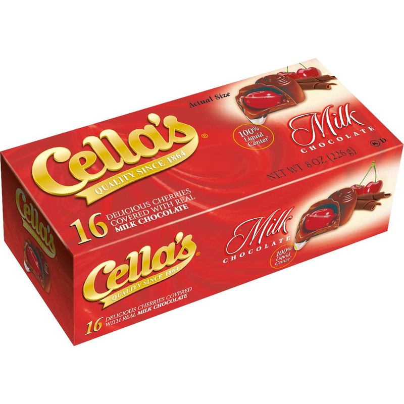 Cella's Cherries Covered with Real Milk Chocolate - 16 CT