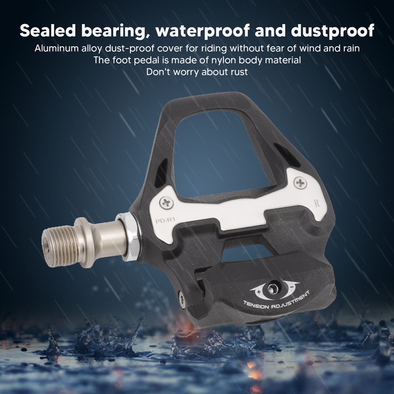 1 Pair Bicycle Self Locking Pedals Mountain Bike Lock Pedal
