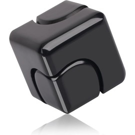 Fidget Toys Adultos, Fidget Spinner,Rehiletes de Mano, Fidget Toys, Fidget Spinner Cube, Juguetes con Las Puntas de Los Dedos, Hilanderos Inquietos, Ayuda a Calmar la Ansiedad y el Estrés(Negro)