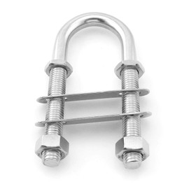 heyous Stainless Steel Marine Boat Stern Bow Eye Tie Down U Bolt 1/2" Dia 3" Thread Length Boat Accessories Marine U Bolt