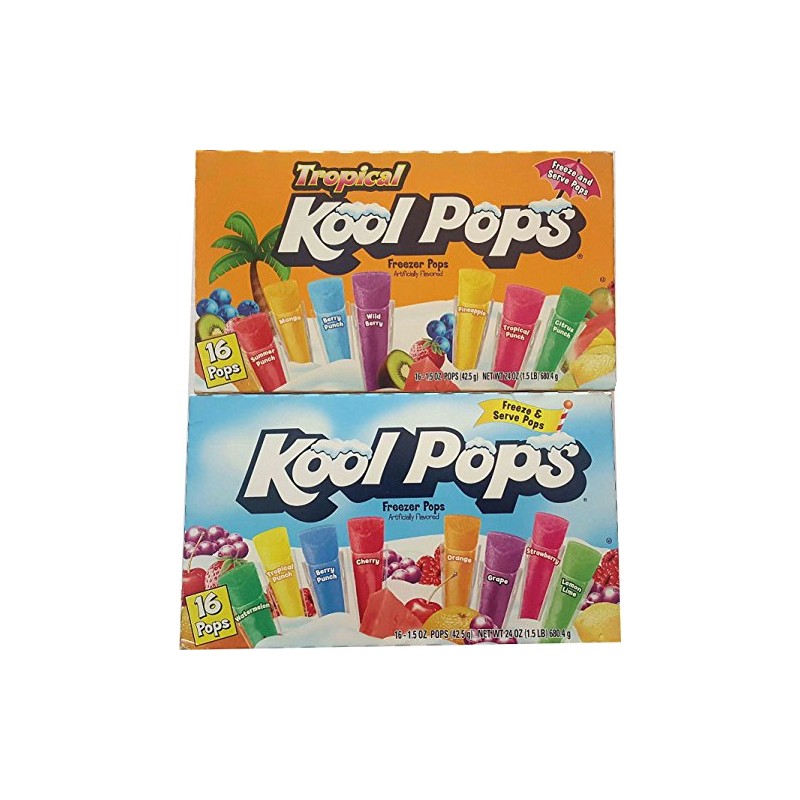 Kool Pops Freezer Pops Bundle - 2 Items: 2 Boxes