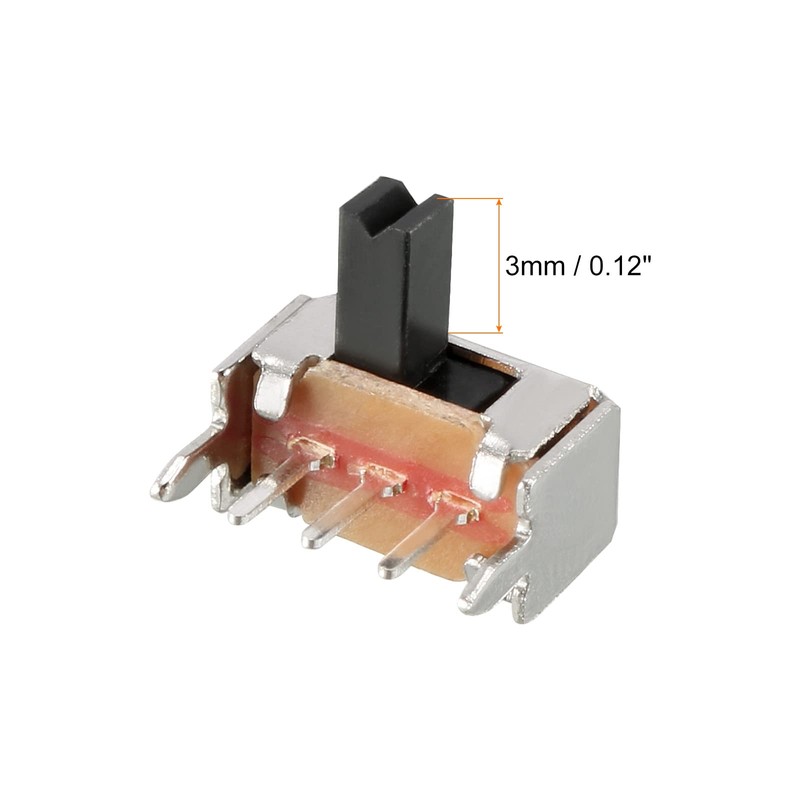 Rebower Switch Lock Slide Control Toggle 3 Pin 1P2T Electronic